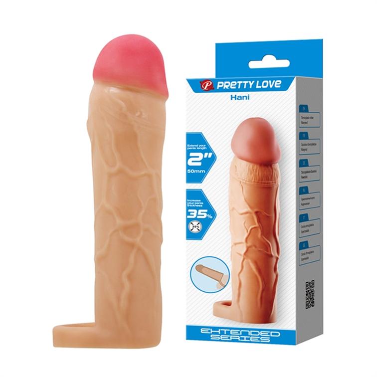 Imagen43 Pretty Love - Funda Extensora de 2 pulgadas con Anillo Testicular (PL-FA-02) - Imagen 1