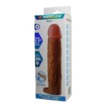 Pretty Love – Funda Extensora de 3 pulgadas Moreno con Anillo Testicular (PL-FA-03-M)